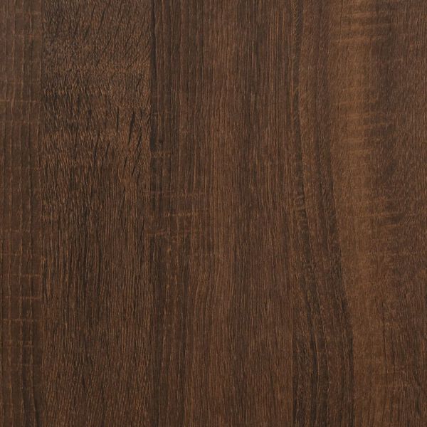 vidaXL Ντουλάπι Κρεμαστό Γυάλινο Lyon Καφέ Δρυς 40x31x60εκ. Επεξ. Ξύλο