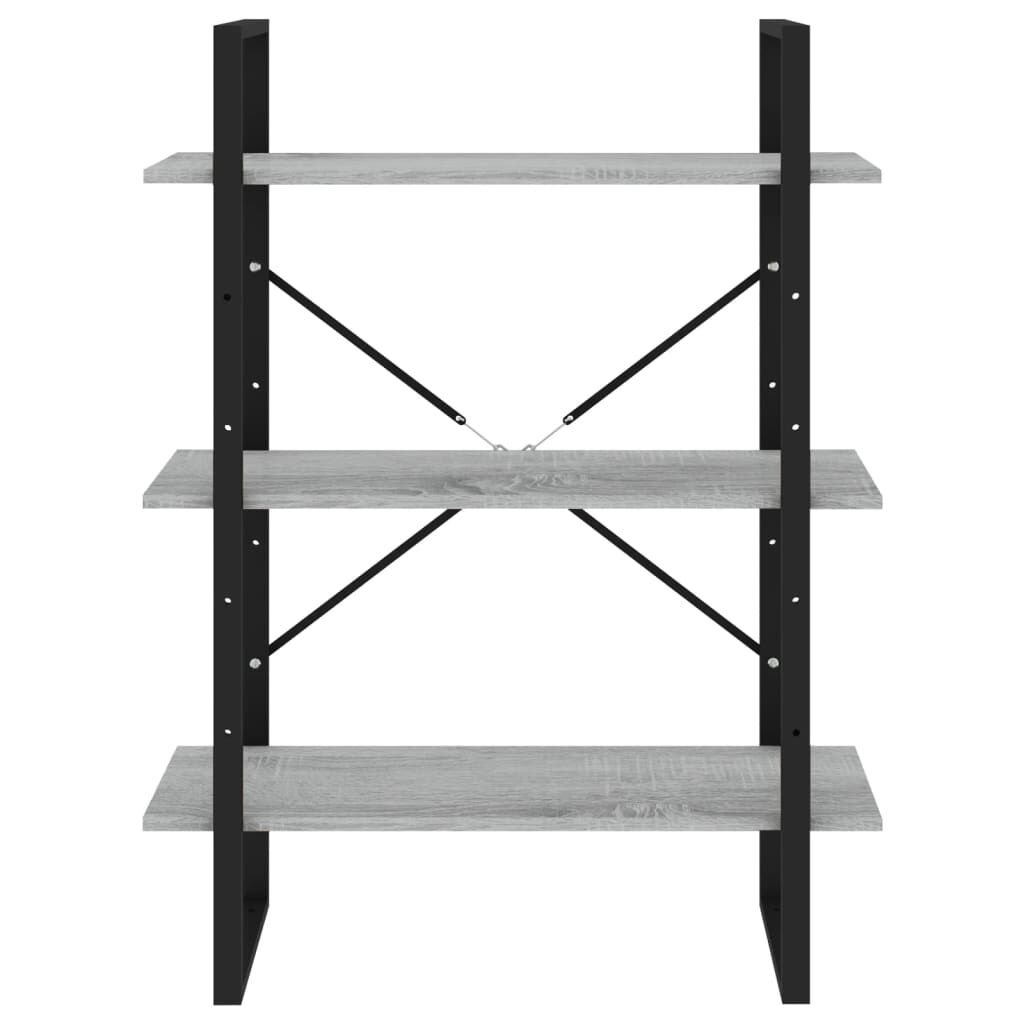 vidaXL Βιβλιοθήκη Γκρι Sonoma 80x30x105 εκ. από Επεξεργασμένο Ξύλο