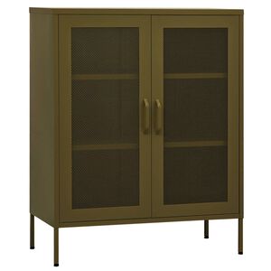 vidaXL &Nu;&tau;&omicron;&upsilon;&lambda;ά&pi;&iota; &Alpha;&pi;&omicron;&theta;ή&kappa;&epsilon;&upsilon;&sigma;&eta;&sigmaf; &Pi;&rho;ά&sigma;&iota;&nu;&omicron; &Lambda;&alpha;&delta;ί 80 x 35 x 101,5 &epsilon;&kappa;. &Alpha;&tau;&sigma;ά&lambda;&iota;&nu;&omicron;