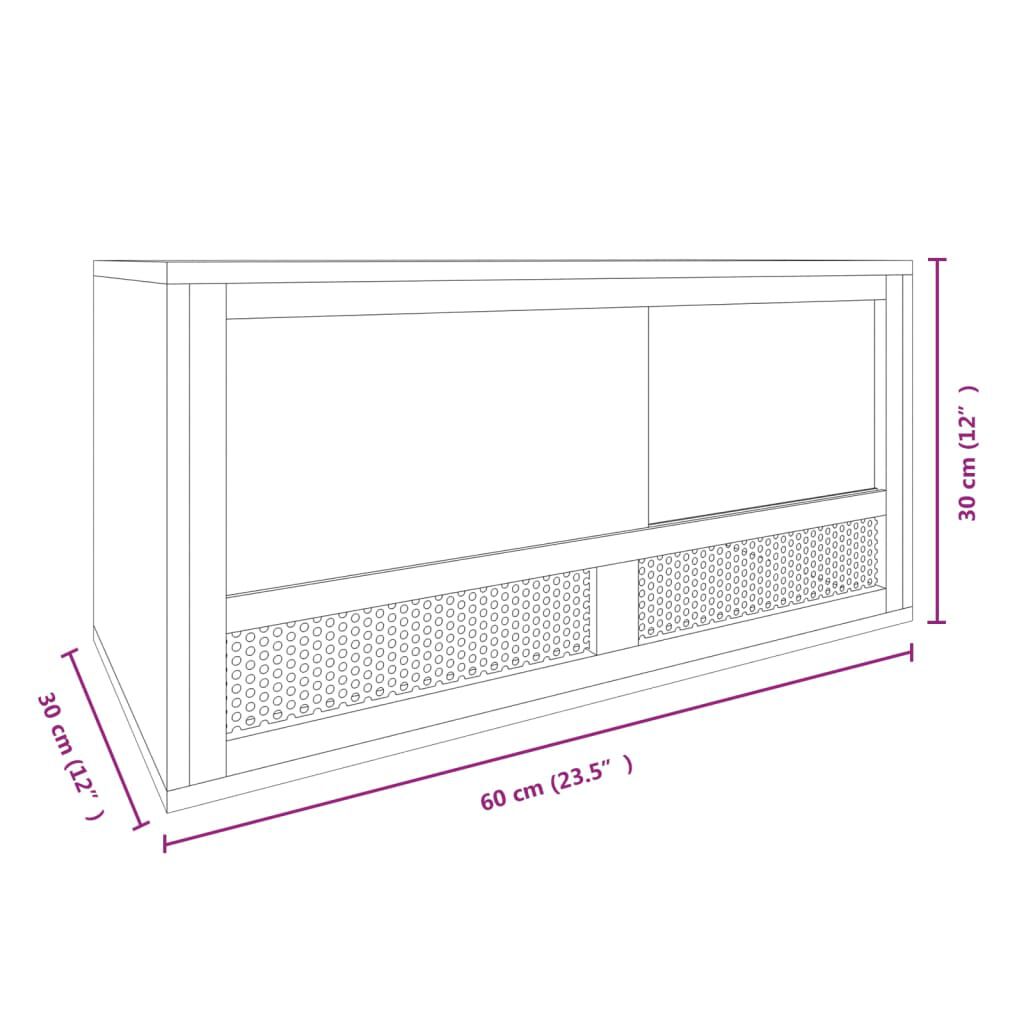 vidaXL Ενυδρείο Ερπετών 60 x 30 x 30 εκ. από Επεξεργασμένο Ξύλο