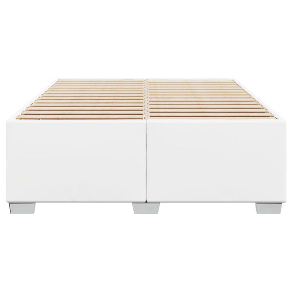 vidaXL Πλαίσιο Κρεβατιού Λευκό 160x200 εκ. από Συνθετικό Δέρμα
