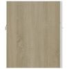 vidaXL Ντουλάπι Νιπτήρα Λευκό/Sonoma Δρυς 41x38,5x46 εκ από Επεξ. Ξύλο