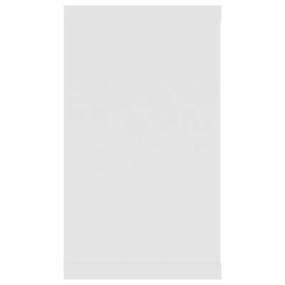 vidaXL Ράφια Κύβοι Τοίχου 4 τεμ. Λευκά 80 x 15 x 26,5 εκ. Μοριοσανίδα