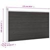 vidaXL Πάνελ Περίφραξης Γκρι 175 x 105 εκ. από WPC