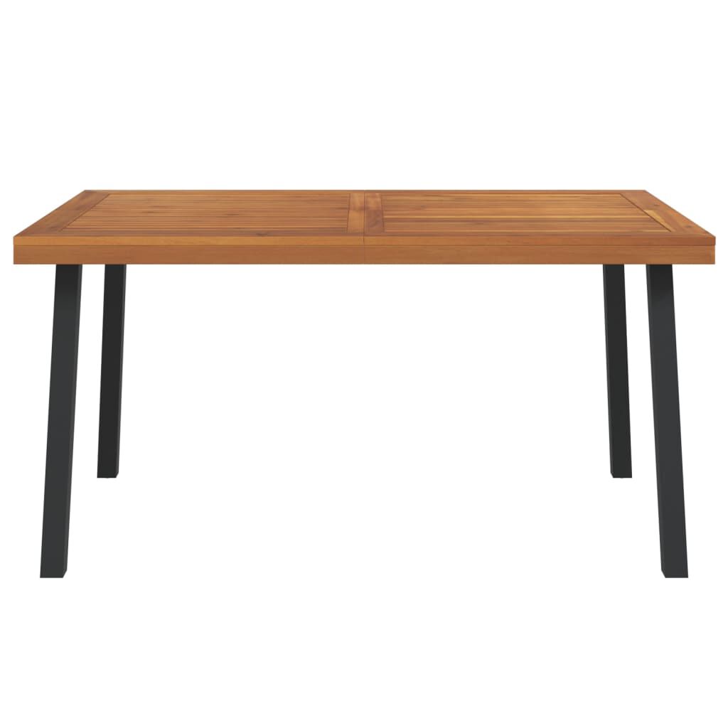 vidaXL Τραπέζι Κήπου 150 x 90 x 75 εκ. από Μασίφ Ξύλο Ακακίας