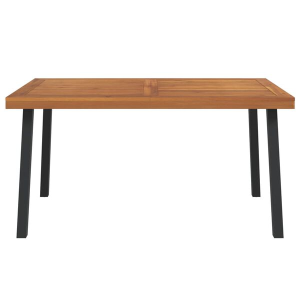 vidaXL Τραπέζι Κήπου 150 x 90 x 75 εκ. από Μασίφ Ξύλο Ακακίας