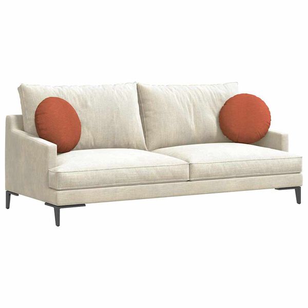 vidaXL Μαξιλάρια καθισμάτων 2 pcs Κόκκινο Πορτοκαλί Ø 40 cm