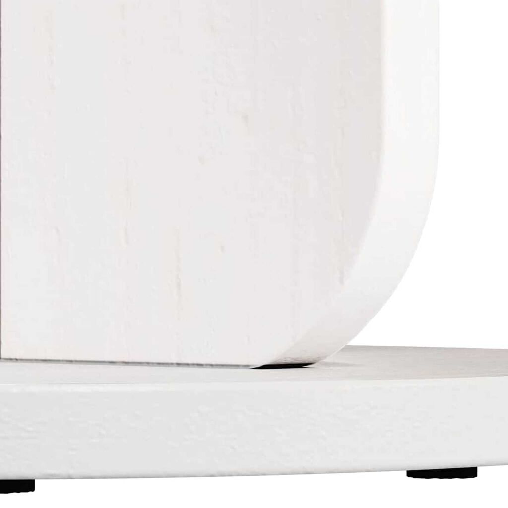 vidaXL Τραπεζάκι Πλευράς Λευκό 39.5 x 39.5 x 53.5 εκ Μασίφ ξύλο πεύκου