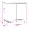 vidaXL Ντουλάπι Μπάνιου Καπνιστή Δρυς 58 x 33 x 60 εκ. Επεξεργ. Ξύλο