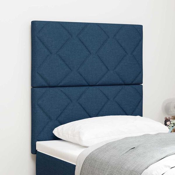 vidaXL Υφασμάτινο Κεφαλάρι Geometric με κεφαλάρι Μπλε 80 cm ύφασμα