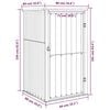 vidaXL Αποθήκη Εργαλείων Κήπου Ανθρακί 88x89x161 εκ. Γαλβαν. Ατσάλι