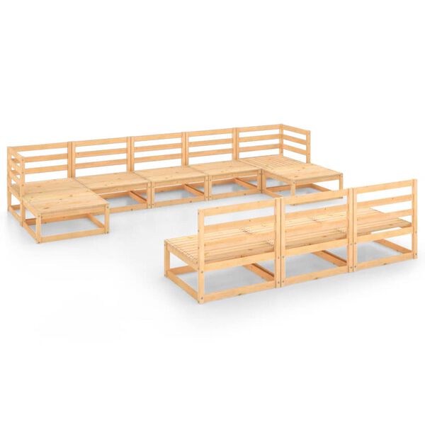 vidaXL &Sigma;&alpha;&lambda;ό&nu;&iota; &Kappa;ή&pi;&omicron;&upsilon; 10 &Tau;&epsilon;&mu;&alpha;&chi;ί&omega;&nu; &alpha;&pi;ό &Mu;&alpha;&sigma;ί&phi; &Xi;ύ&lambda;&omicron; &Pi;&epsilon;ύ&kappa;&omicron;&upsilon;