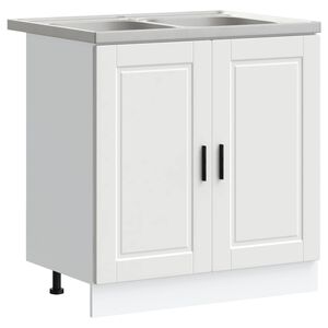 vidaXL &Beta;ά&sigma;&eta; &nu;&iota;&pi;&tau;ή&rho;&alpha; Porto 2 &tau;&epsilon;&mu;. &Lambda;&epsilon;&upsilon;&kappa;ό 80 x 46 x 81,5 &epsilon;&kappa;