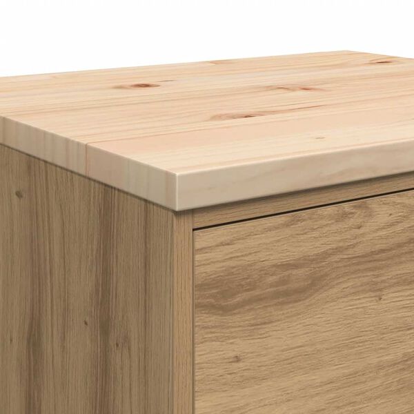 vidaXL ντουλάπι αποθήκευσης γκαράζ 60x51x85 εκ μασίφ ξύλο πεύκο