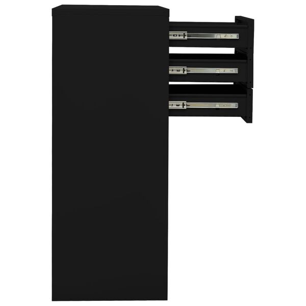 vidaXL Ντουλάπα Γραφείου Μαύρη 90 x 40 x 102 εκ. Ατσάλινη