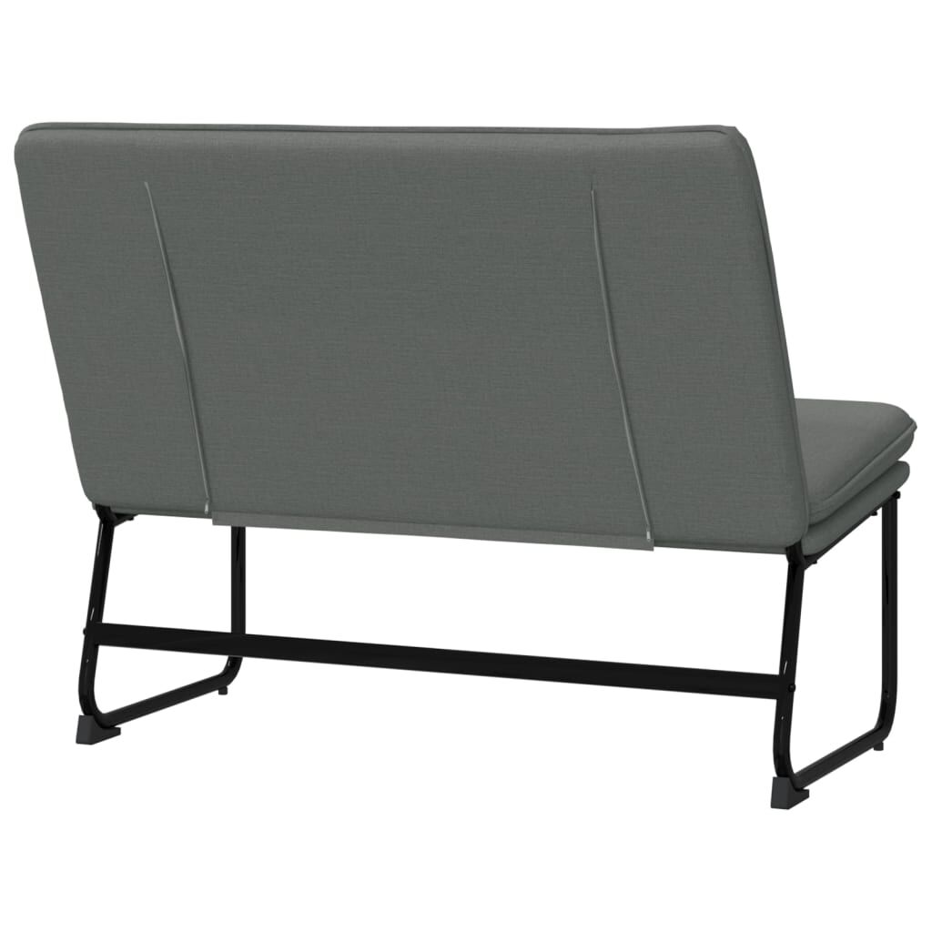 vidaXL Πάγκος Σκούρο Γκρι 100x75x76 εκ. Υφασμάτινος
