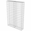 vidaXL Συρματοκιβώτιο Τοίχος 100x20x150 εκ. Γαλβαν.Χάλυβας + Καλύμματα