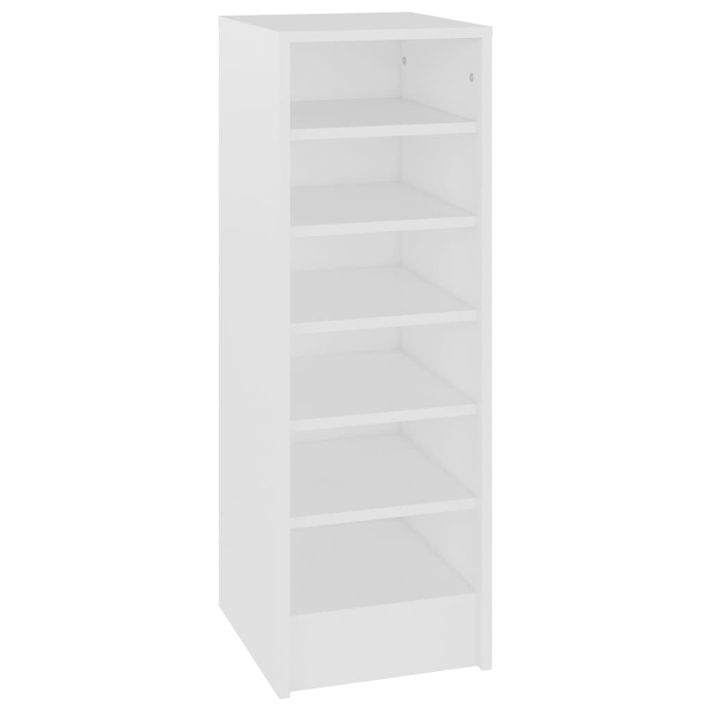 vidaXL Παπουτσοθήκη Λευκή 31,5 x 35 x 90 εκ. από Επεξ. Ξύλο