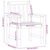 vidaXL Καρέκλα φαγητού κήπου 4 pcs Μαύρο 65.5 x 55.5 x 88cm Πλαστικό