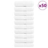 vidaXL Παντόφλες Premium SOLUND 50 τεμάχια Λευκές 30x30 εκ. 600 γρ./τ.μ.