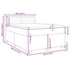 vidaXL &Kappa;&rho;&epsilon;&beta;ά&tau;&iota; Boxspring &mu;&epsilon; &Sigma;&tau;&rho;ώ&mu;&alpha; &Mu;&pi;&lambda;&epsilon; 160x200 &epsilon;&kappa;. &Beta;&epsilon;&lambda;&omicron;ύ&delta;&iota;&nu;&omicron;