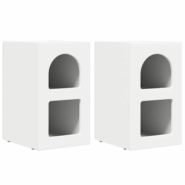 vidaXL &Kappa;&omicron;&mu;&omicron;&delta;ί&nu;&omicron; 2 pcs &Lambda;&epsilon;&upsilon;&kappa;ό 29,5 x 33,5 x 50 &epsilon;&kappa; &Epsilon;&pi;&epsilon;&xi;&epsilon;&rho;&gamma;&alpha;&sigma;&mu;έ&nu;&omicron; &xi;ύ&lambda;&omicron;