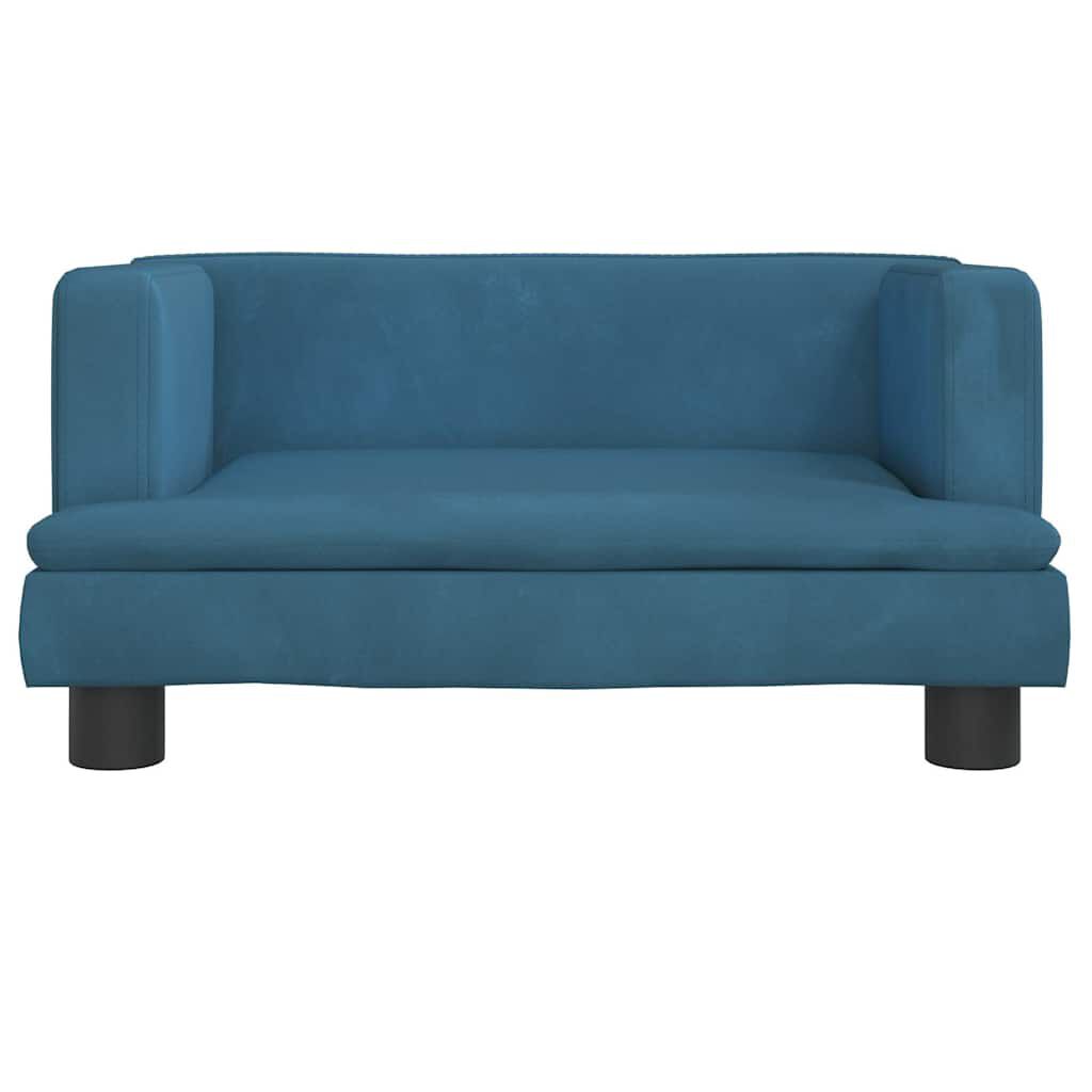vidaXL Κρεβάτι Σκύλου Μπλε 60 x 40 x 30 εκ. Βελούδινο