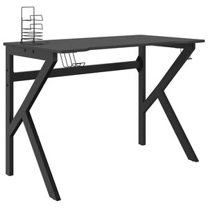 vidaXL &Gamma;&rho;&alpha;&phi;&epsilon;ί&omicron; Gaming &Mu;&alpha;ύ&rho;&omicron; 110 x 60 x 75 &epsilon;&kappa;. &mu;&epsilon; &Pi;ό&delta;&iota;&alpha; &sigma;&epsilon; &Sigma;&chi;ή&mu;&alpha; &Kappa;