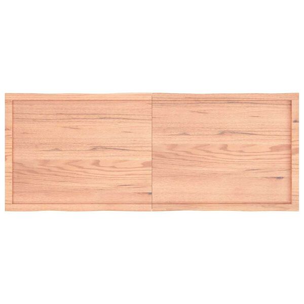 vidaXL Επιφ Τραπεζιού Αν Καφέ 160x60x(2-4)εκ.Ακατέργ. Μασίφ Ξύλο Δρυός