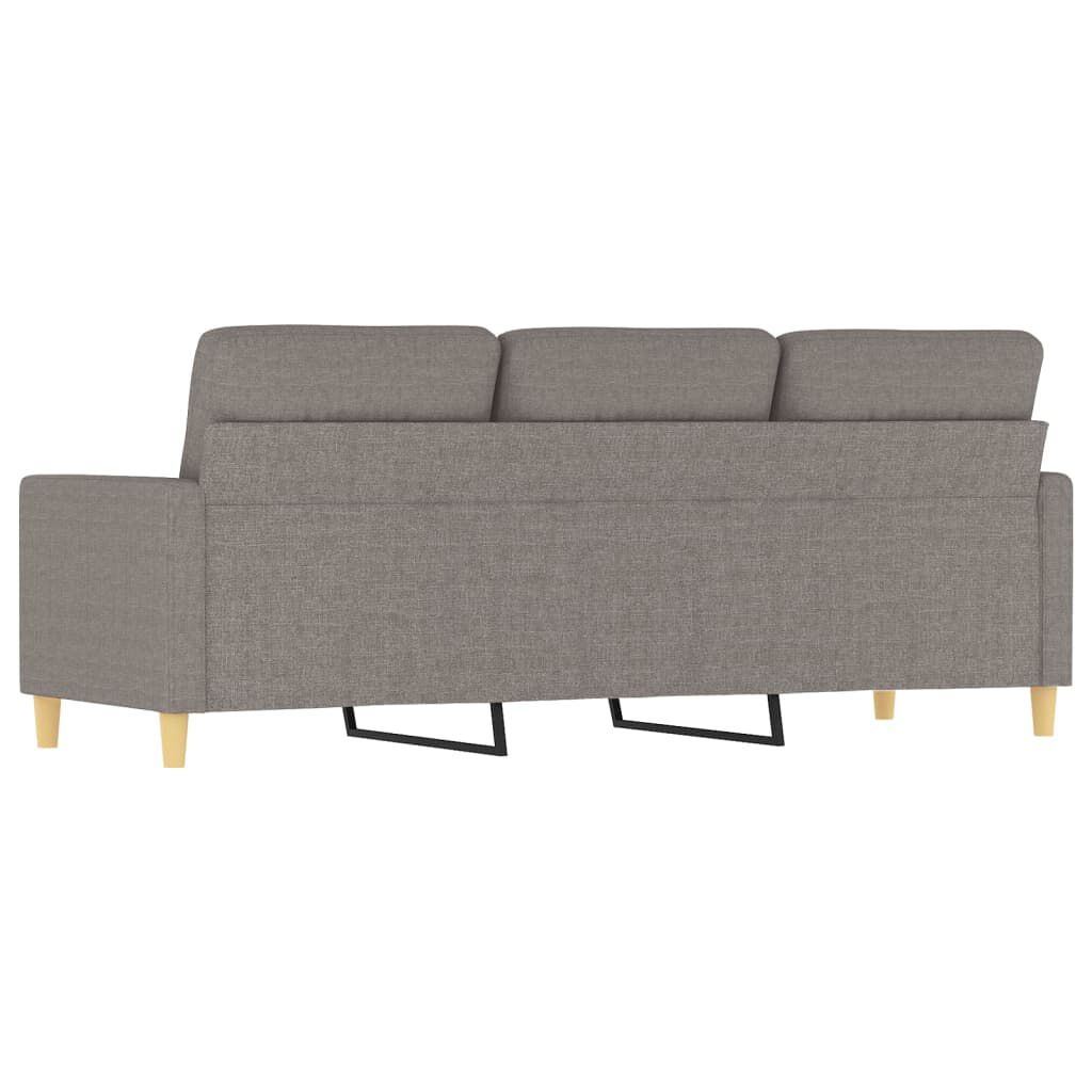 vidaXL Καναπές Τριθέσιος Taupe 180 εκ. Υφασμάτινος