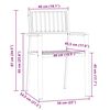 vidaXL Σέτ φαγητού για κήπο 3 pcs Καφέ Μασίφ ξύλο teak