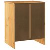 vidaXL Κομοδίνο Drammen Δρυς 45 x 35 x 56 εκ. Μασίφ ξύλο πεύκου