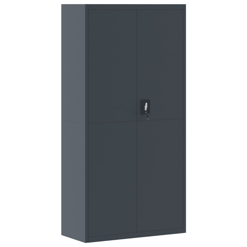 vidaXL Αρχειοθήκη Ανθρακί 90 x 40 x 180 εκ. Ατσάλινη