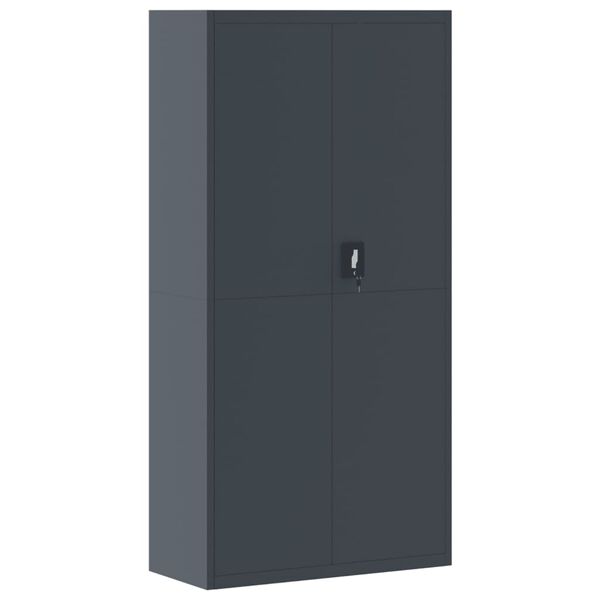 vidaXL Αρχειοθήκη Ανθρακί 90 x 40 x 180 εκ. Ατσάλινη