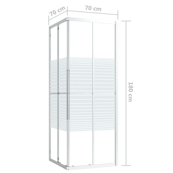vidaXL Καμπίνα Ντουζιέρας 70 x 70 x 180 εκ. από ESG