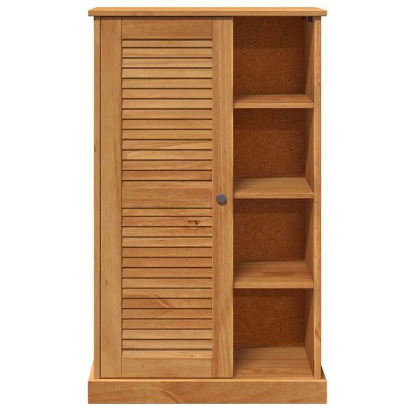 vidaXL Ντουλάπι Μπάνιου καφέ μελί 68 x 34 x 110 εκ. Μασίφ ξύλο πεύκου