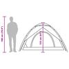 vidaXL Σκηνή Κάμπινγκ με Θόλο 5 Ατόμων Λευκή από Ύφασμα Συσκότισης