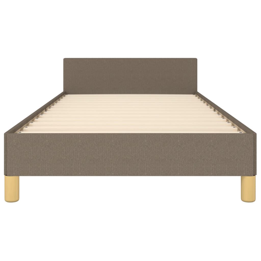 vidaXL Σκελετός Κρεβατιού Χωρίς Στρώμα Taupe 80x200 εκ. Υφασμάτινο