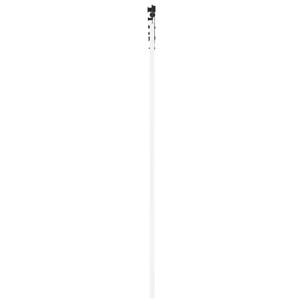 Συρόμενη Πόρτα vidaXL με Εξαρτήματα Λευκή 78x232 cm Συμπαγές Ξύλο Πεύκου