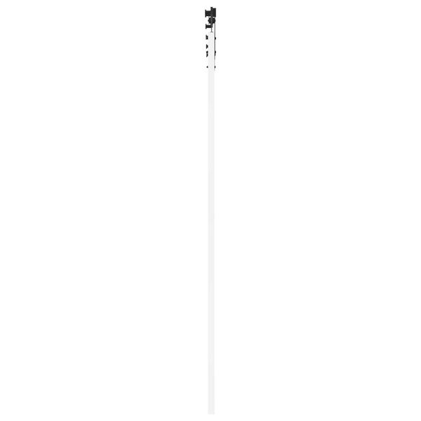 Συρόμενη Πόρτα vidaXL με Εξαρτήματα Λευκή 78x232 cm Συμπαγές Ξύλο Πεύκου