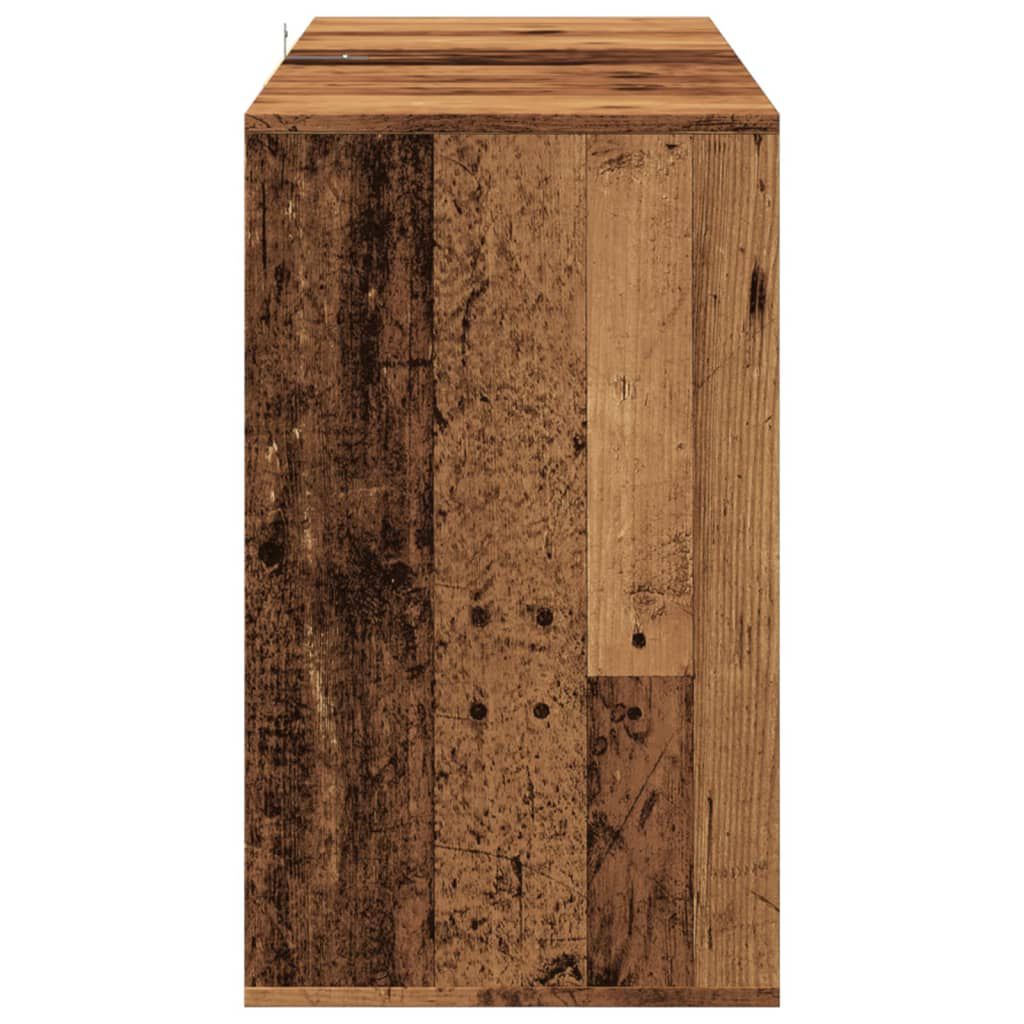 vidaXL Σκευοθήκη Παλιό ξύλο 120x41x75 cm Ξύλο μηχανής