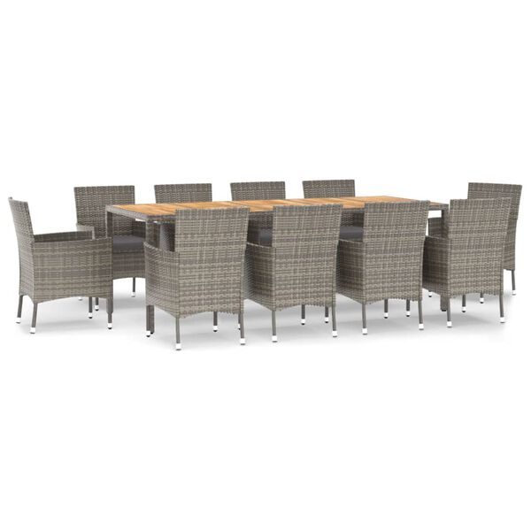 vidaXL &Sigma;&epsilon;&tau; &Tau;&rho;&alpha;&pi;&epsilon;&zeta;&alpha;&rho;ί&alpha;&sigmaf; &Kappa;ή&pi;&omicron;&upsilon; 11 &Tau;&epsilon;&mu;&alpha;&chi;ί&omega;&nu; &Gamma;&kappa;&rho;&iota; &Sigma;&upsilon;&nu;&theta;. &Rho;&alpha;&tau;ά&nu; &mu;&epsilon; &Mu;&alpha;&xi;&iota;&lambda;ά&rho;&iota;&alpha;