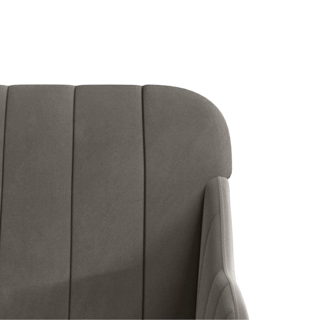 vidaXL Πάγκος Σκούρο Γκρι 110x76x80 εκ. Βελούδινος