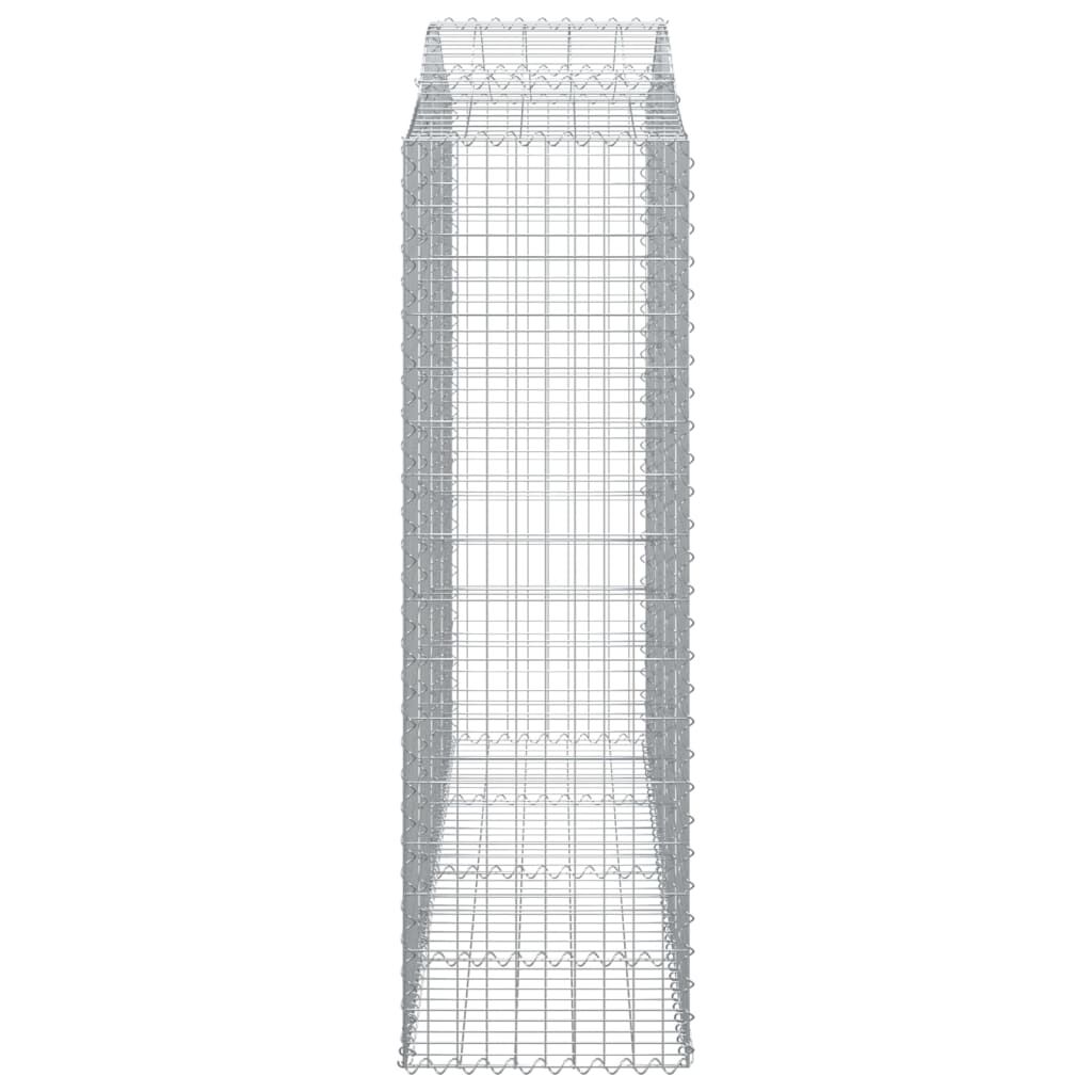 vidaXL Συρματοκιβώτια Τοξωτά 18 τεμ. 200x50x160/180 εκ. Γαλβαν. Ατσάλι