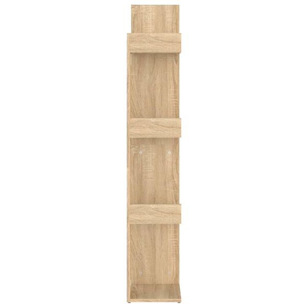 vidaXL Βιβλιοθήκη Sonoma Δρυς 48 x 25,5 x 140 εκ. από Επεξ. Ξύλο