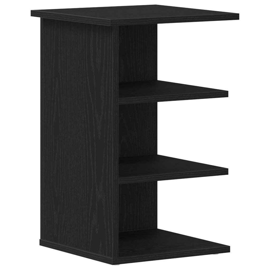 vidaXL Πλευρική Ντουλάπα Μαύρο Δρυς 35x35x55 εκ Επεξεργασμένο ξύλο
