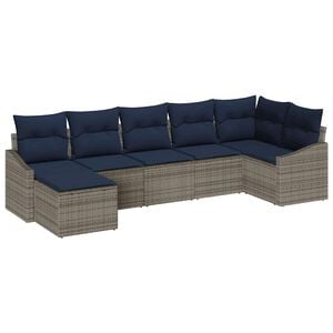 vidaXL &Sigma;&epsilon;&tau; &Kappa;&alpha;&nu;&alpha;&pi;έ &Kappa;ή&pi;&omicron;&upsilon; 7 pcs &Gamma;&kappa;&rho;&iota; &kappa;&alpha;&iota; &Nu;&alpha;&upsilon;&tau;&iota;&kappa;ό &sigma;&upsilon;&nu;&theta;&epsilon;&tau;&iota;&kappa;ό &rho;&alpha;&tau;ά&nu;