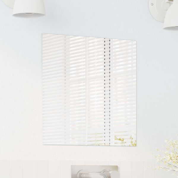 vidaXL Καθρέφτης τοίχου τετράγωνο 40 x 40 cm σκληρυμένο γυαλί