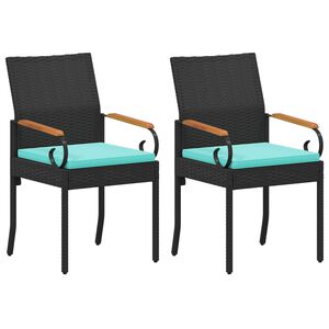 vidaXL &Kappa;&alpha;&rho;έ&kappa;&lambda;&epsilon;&sigmaf; &Kappa;ή&pi;&omicron;&upsilon; 2 pcs &Mu;&alpha;ύ&rho;&omicron; &kappa;&alpha;&iota; &Tau;&upsilon;&rho;&kappa;&omicron;&upsilon;ά&zeta; &Pi;&omicron;&lambda;&upsilon; &Rho;ά&tau;&tau;&alpha;&nu; &kappa;&alpha;&iota; &Alpha;&kappa;&alpha;&kappa;ί&alpha;