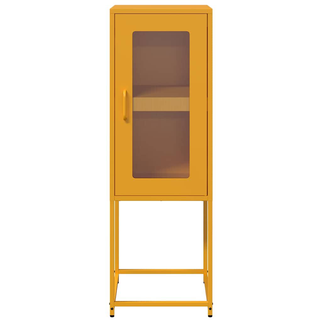 vidaXL Sideboard Μουστάρδα κίτρινη 36x39x107 cm χάλυβα ψυχρής έλασης